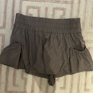 Free People Movement get your flirt on shorts size: small color: violet umber
